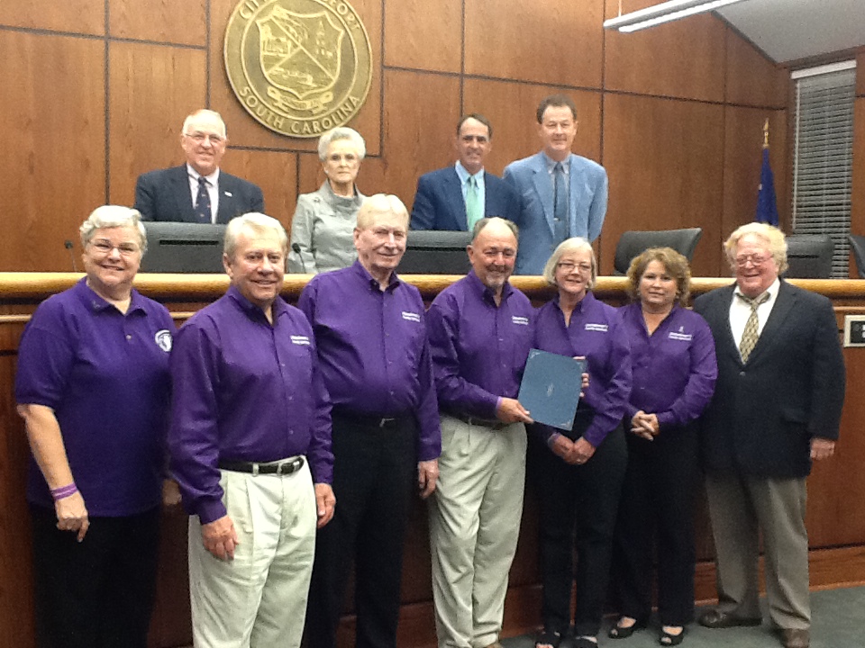 AFSGB accepts a Proclamation of Recognition from Beaufort City Council!